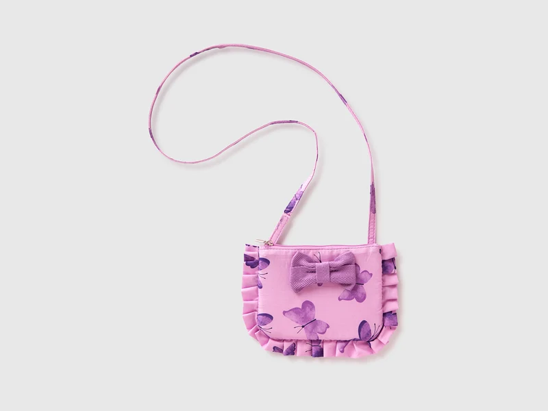 Borsa con rouches e fiocco