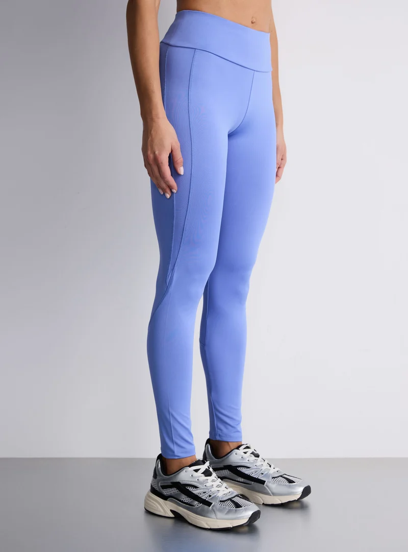 Leggings sportivo a tinta unita