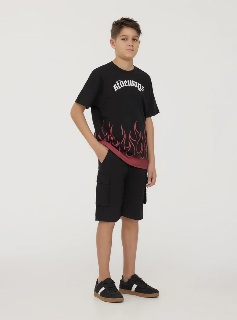 Pantaloncini cargo con coulisse