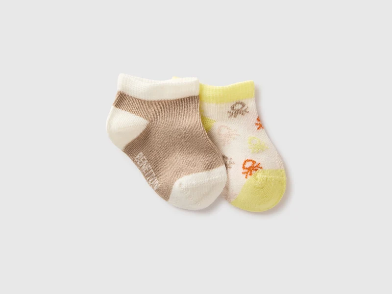 Set calzini corti con intarsi