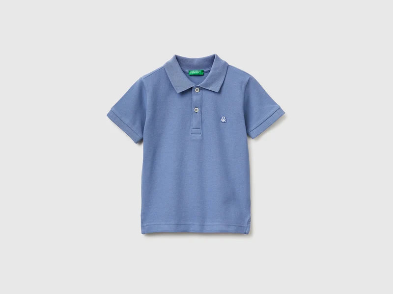 Polo manica corta in puro cotone