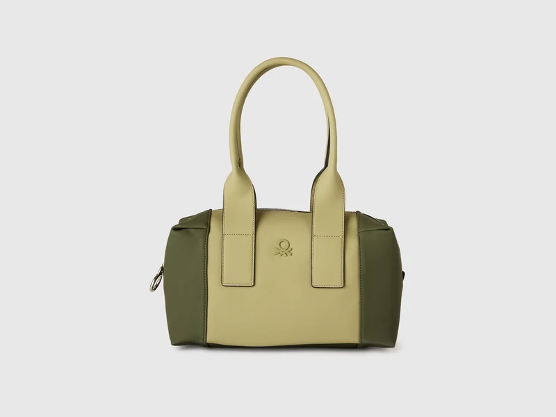Borsa bauletto color block