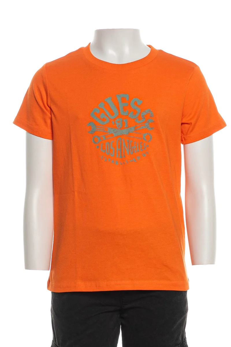 T Shirt Guess La Established 81 Tee Da Bambino Arancione