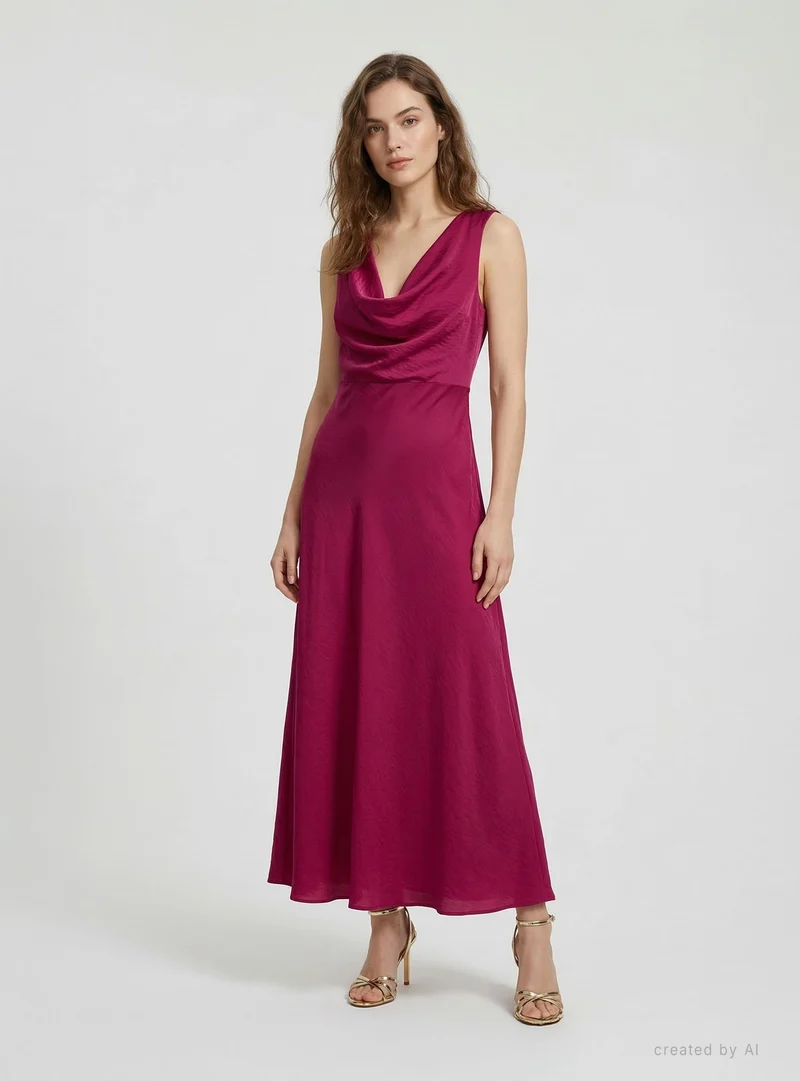 Abito elegante con scollo morbido