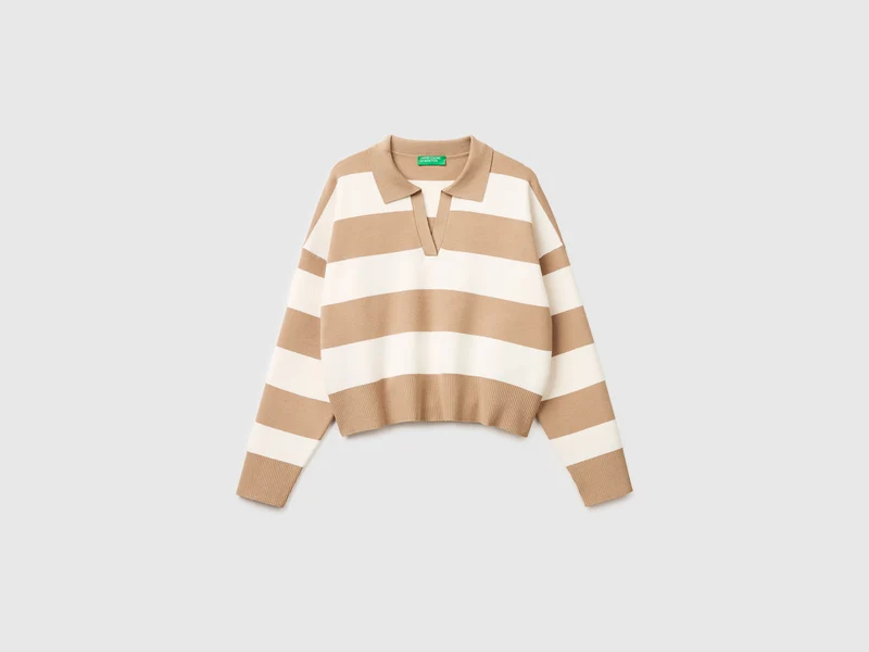Maglia a polo a righe