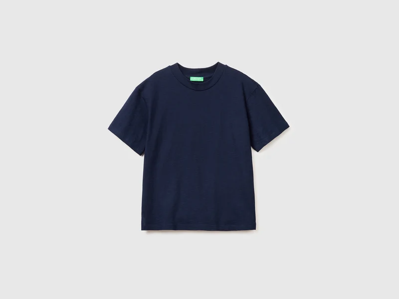 T-shirt girocollo in cotone leggero