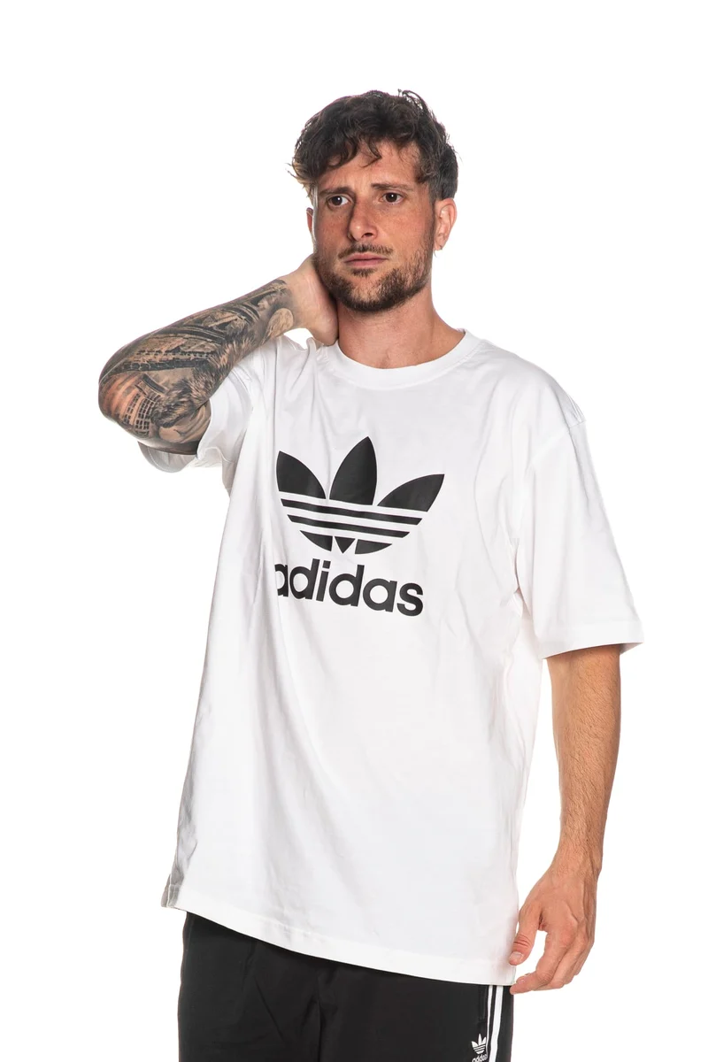 Trefo T Shirt Adidas Originals Trefoil Tee Da Uomo Bianca