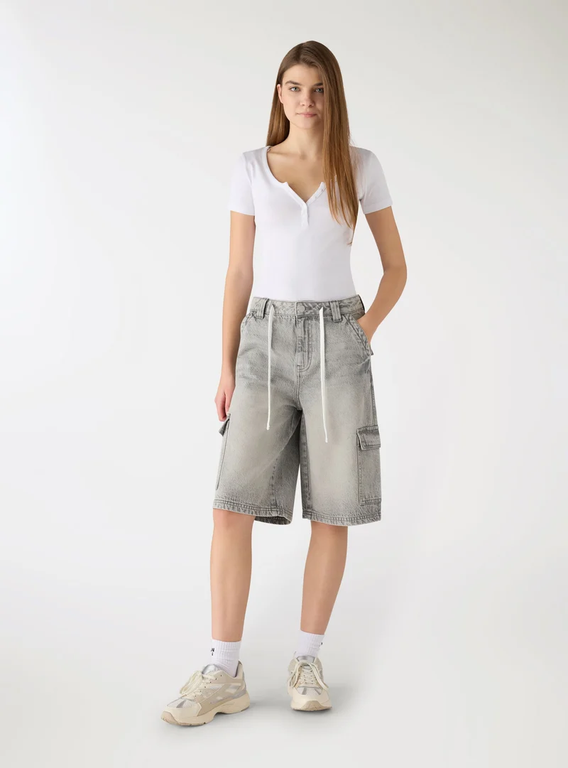 Jorts cargo con coulisse