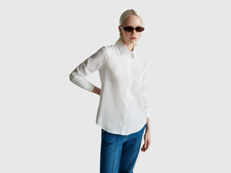 Camicia regular fit in cotone leggero