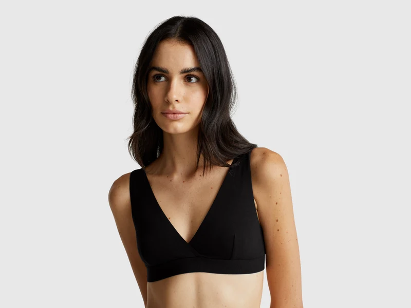 Reggiseno a triangolo in cotone stretch