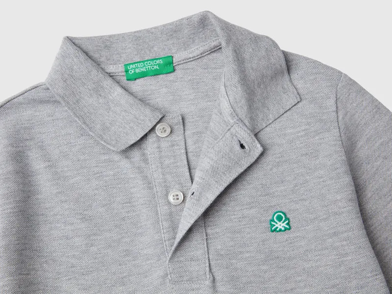 Polo manica lunga cotone