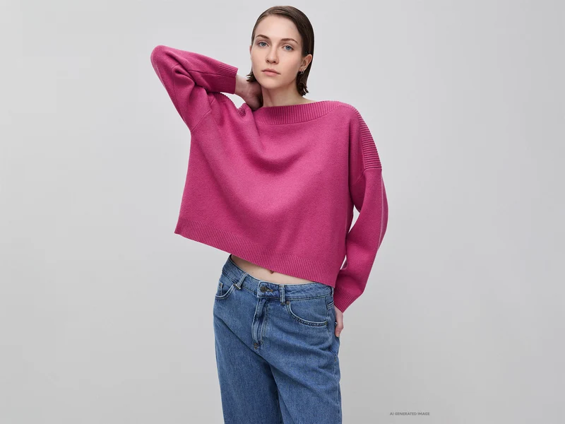 Maglia jacquard boxy fit