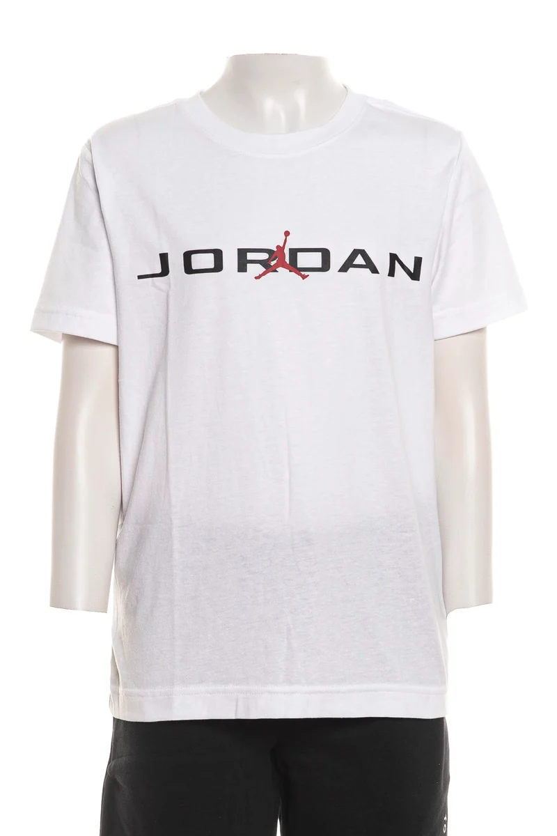 T Shirt Jordan Air Stretch Da Bambino Bianca