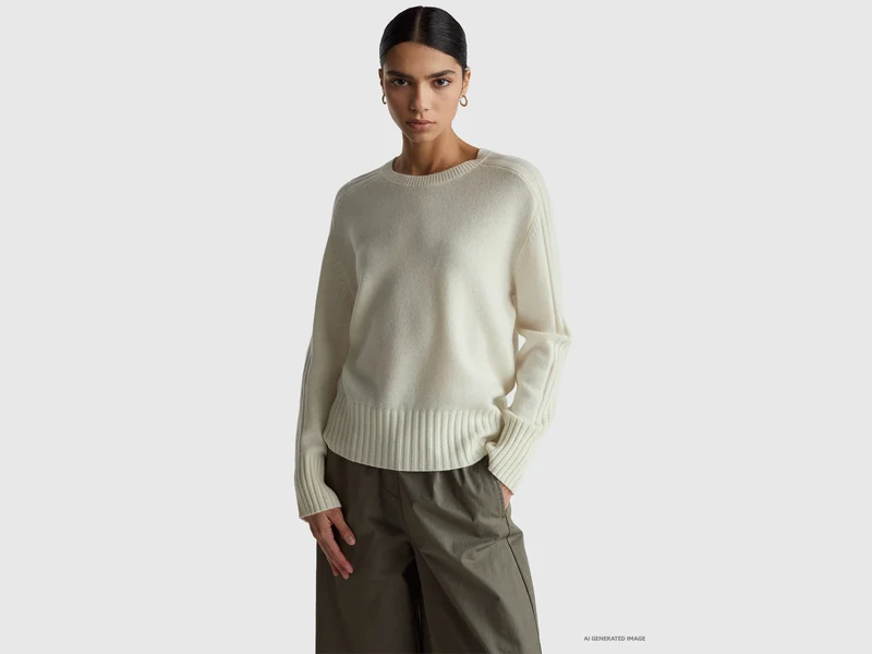Maglia over in puro cashmere
