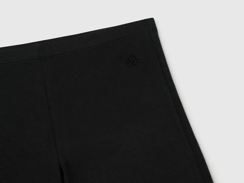 Leggings a zampa in cotone stretch