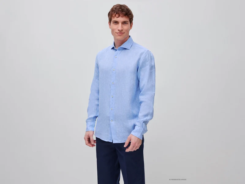 Camicia in puro lino