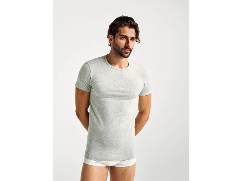 T-shirt in cotone stretch