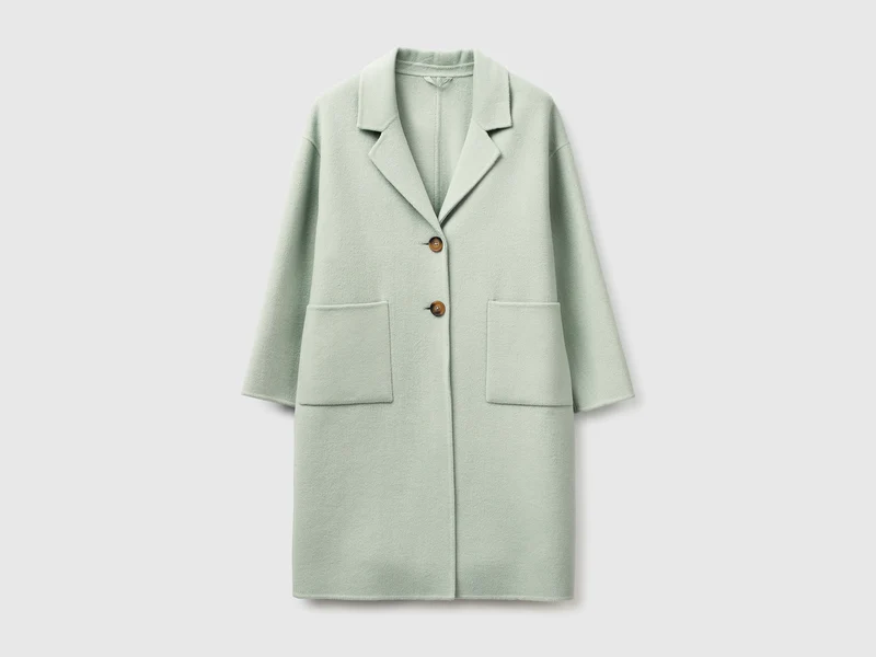 Cappotto lungo in misto lana