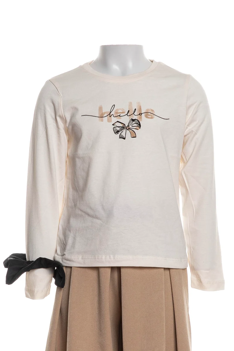T Shirt Mayoral Elastic Da Bambina Panna
