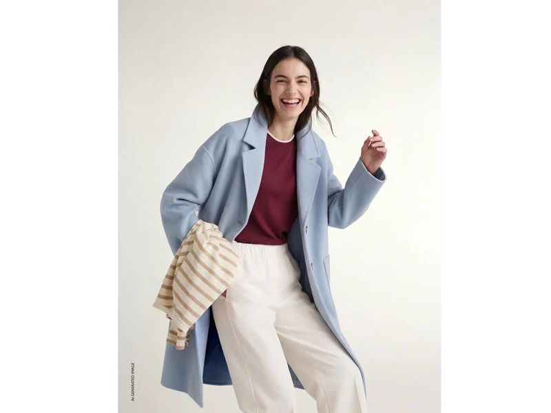 Cappotto lungo in misto lana