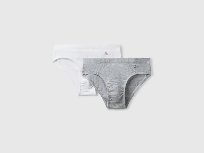 Due slip in cotone elasticizzato