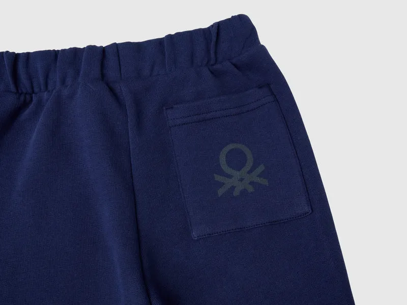 Pantaloni in cotone con logo