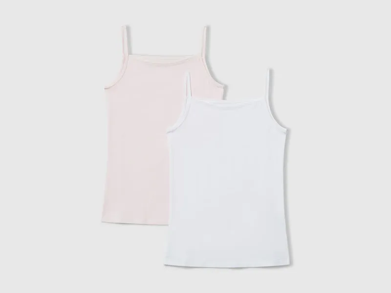 Due canotte intime in cotone stretch