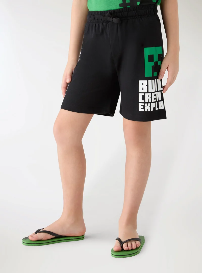 Pantaloncini tuta con stampa Minecraft®