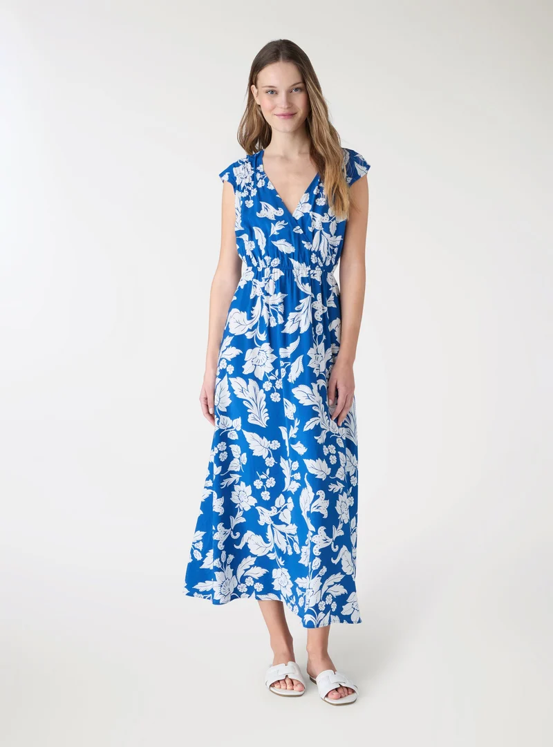 Abito midi fantasia fiori