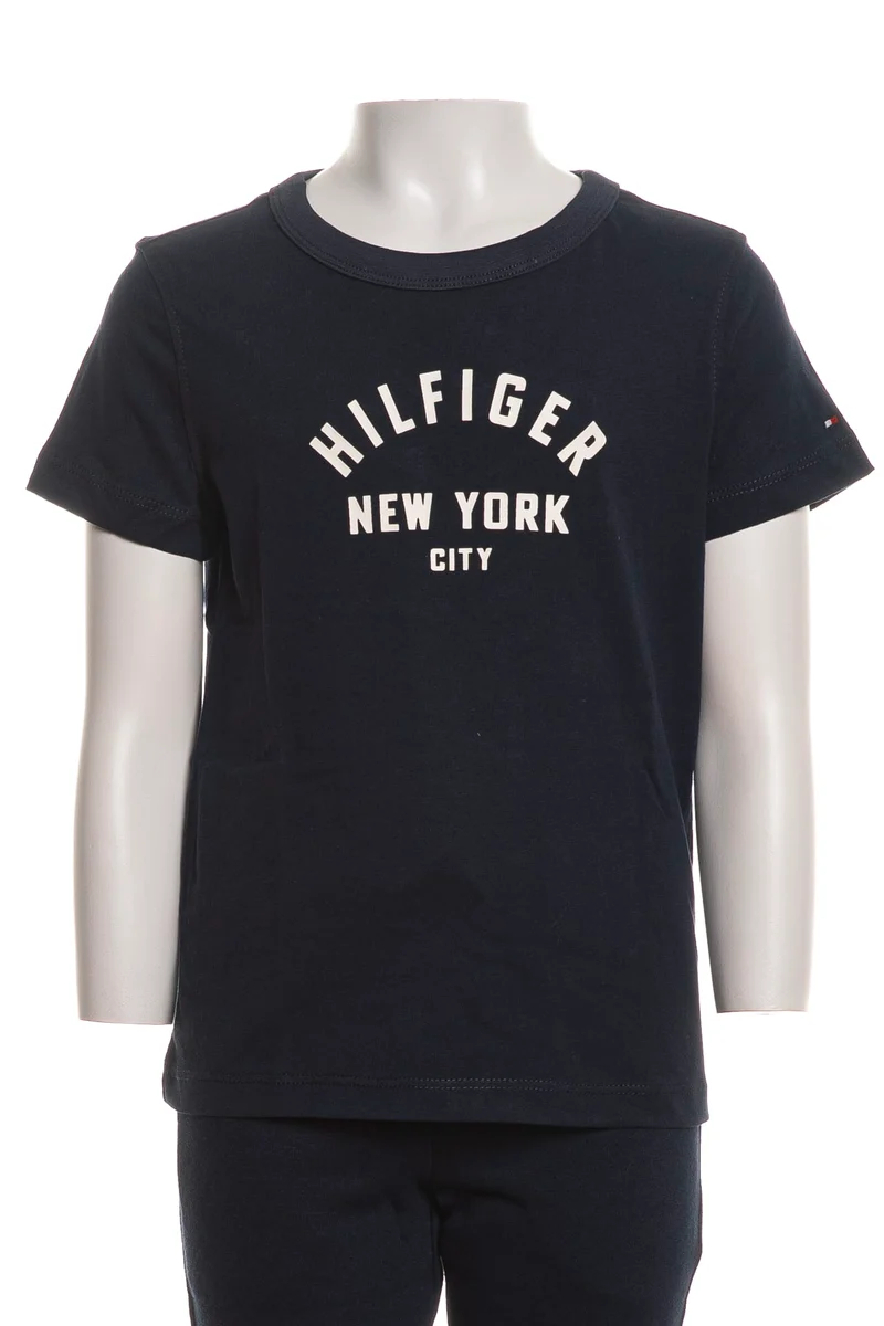 T Shirt Tommy Hilfiger Curved Graphic Da Bambino Blu