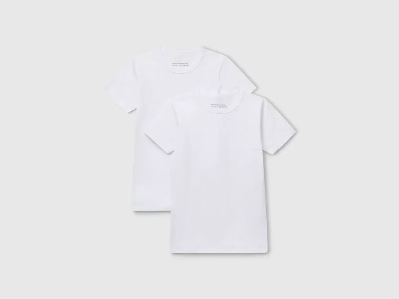 Due t-shirt in cotone bio stretch