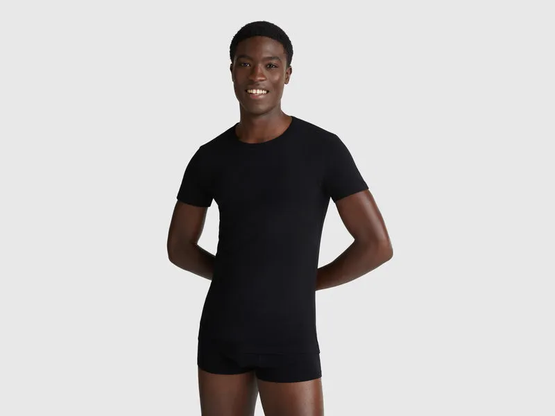 T-shirt in cotone stretch