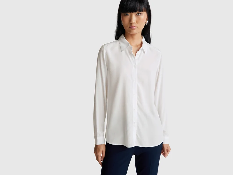 Camicia regular fit in viscosa