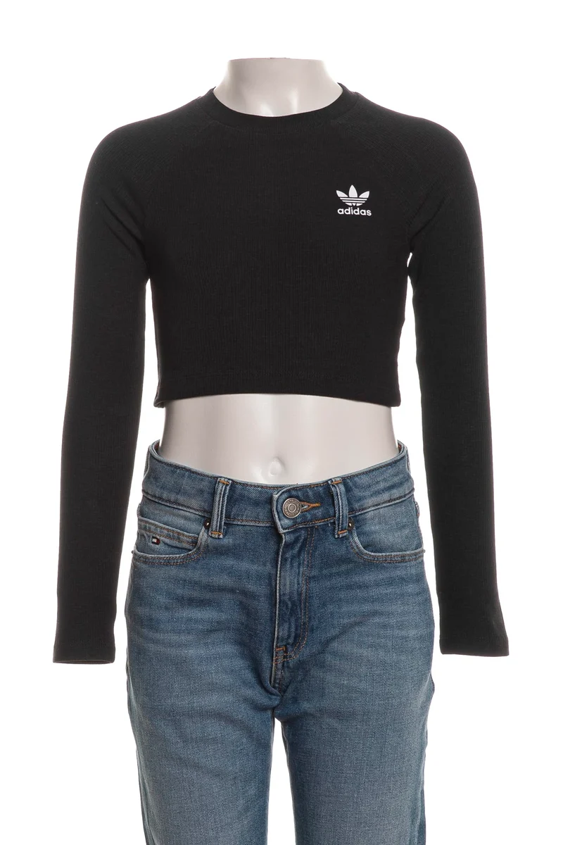 T Shirt Adidas Rib Da Bambina Nera