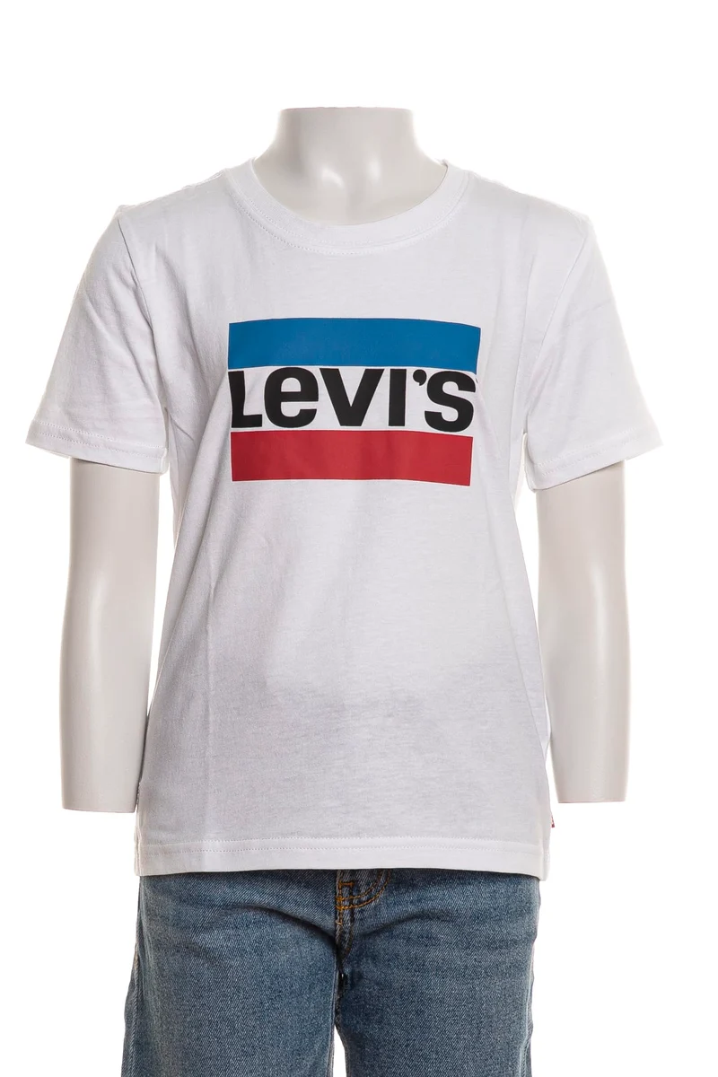T Shirt Levi's Sportswear Kid Da Bambino Bianca