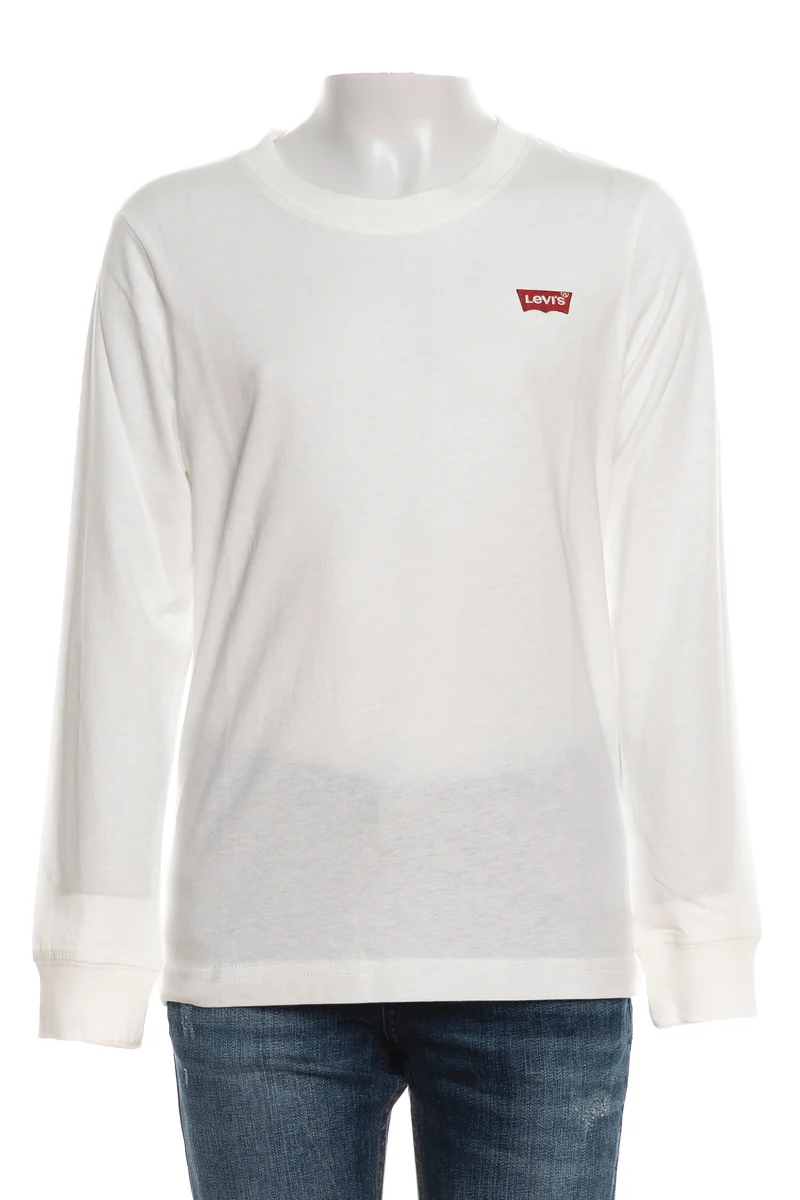 T Shirt Levi's Batwing Chest Da Bambino Bianca