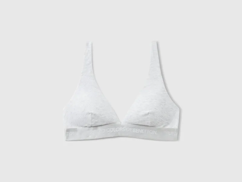 Reggiseno a triangolo in cotone stretch