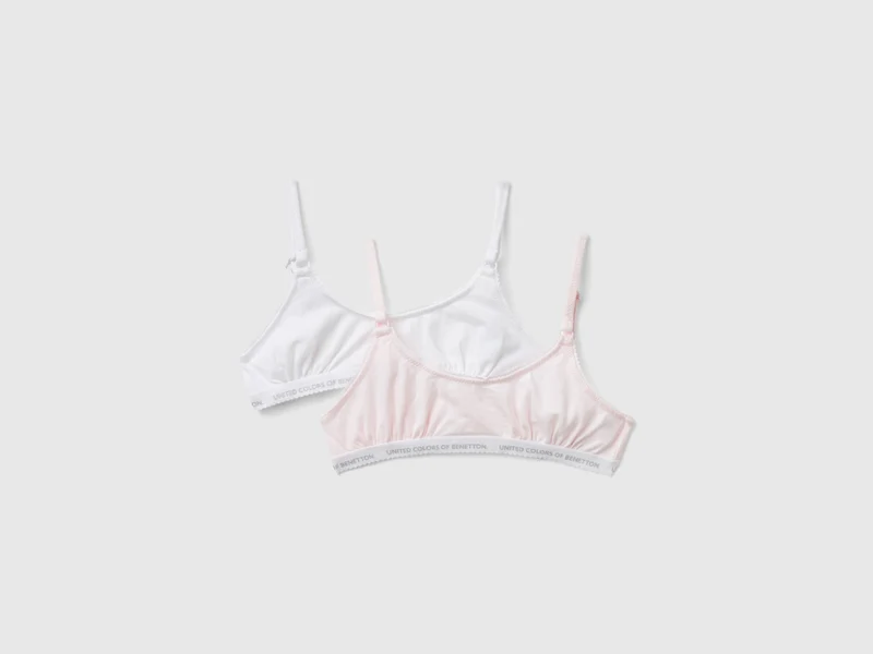 Due brassiere in cotone elasticizzato