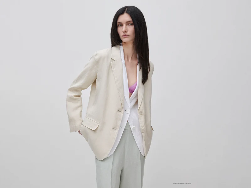 Blazer in puro lino