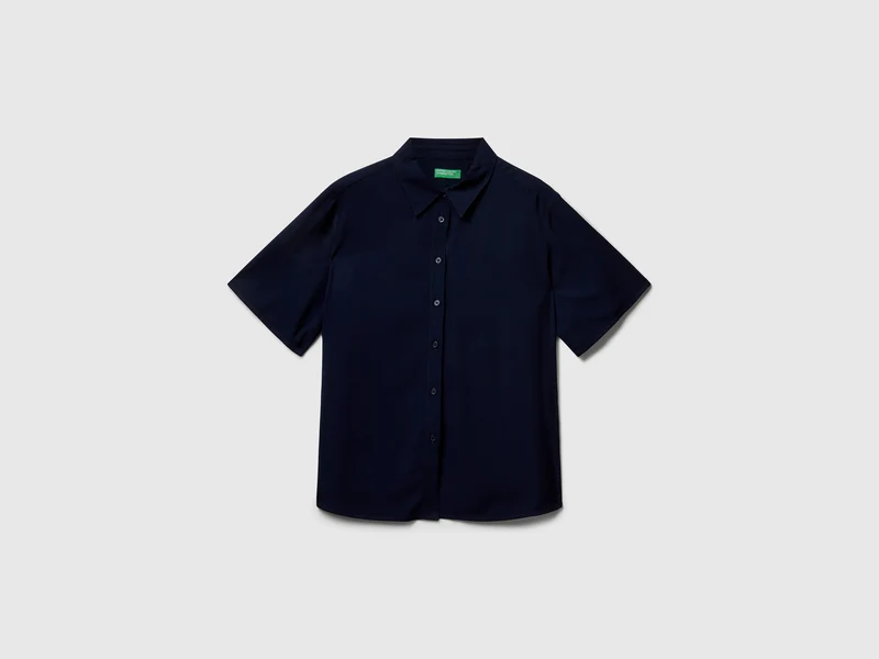 Camicia manica 3/4 in viscosa