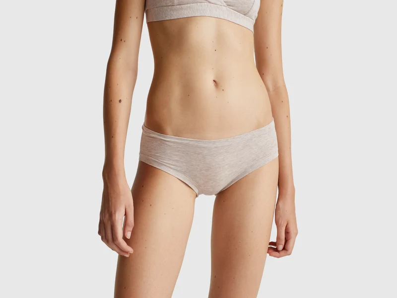 Slip fianco alto in cotone super stretch