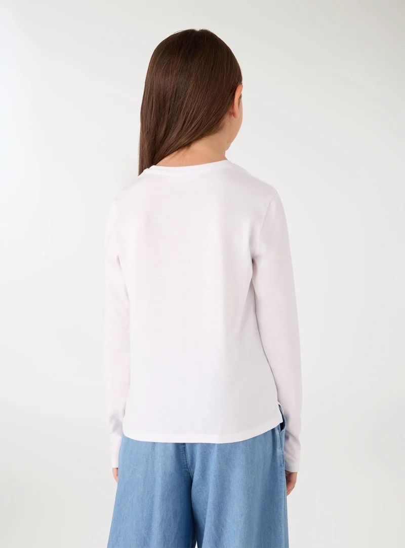 T-shirt basic a tinta unita
