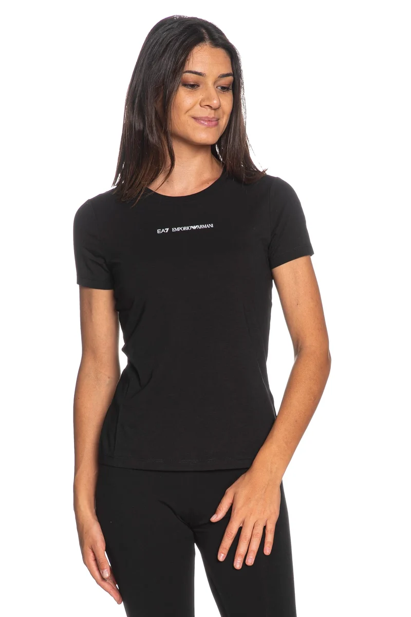 T Shirt Ea7 Train Series W Ls Essential Tee Da Donna Nera