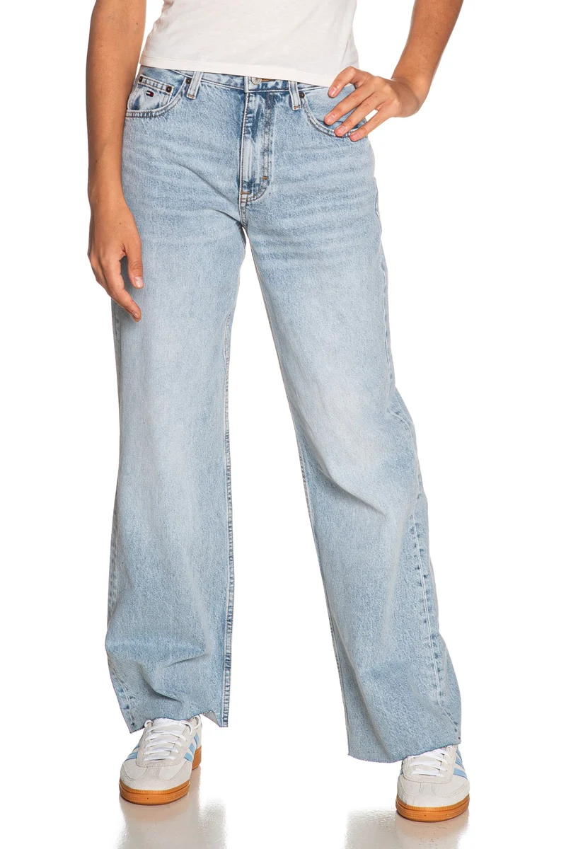 Jeans Tommy Hilfiger Claire H Wd Da Donna Denim Blu Medio