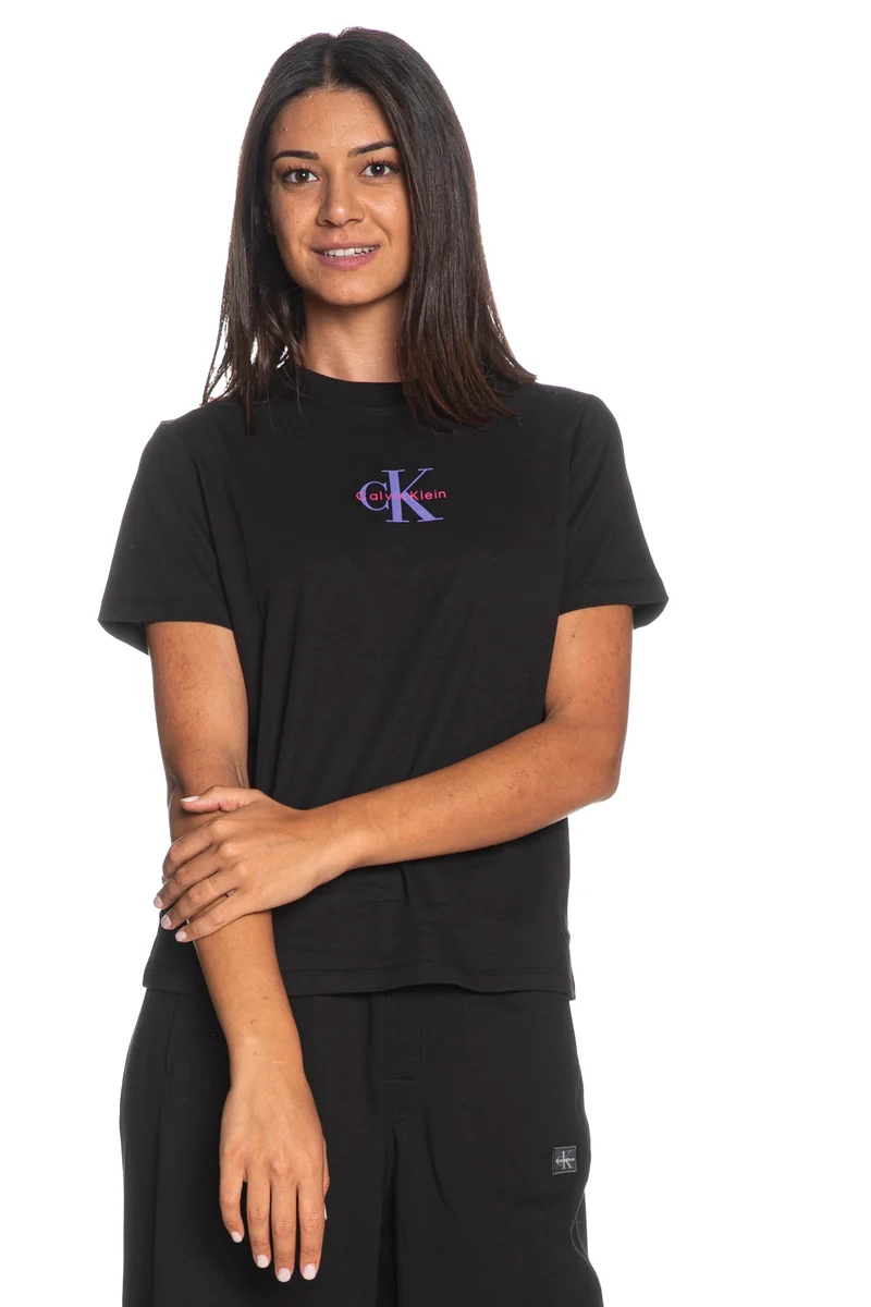 T Shirt Calvin Klein Ss 20s Classic Tee Da Donna Nera