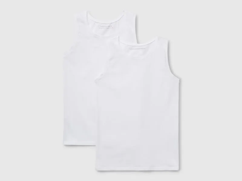 Due canotte in cotone super stretch