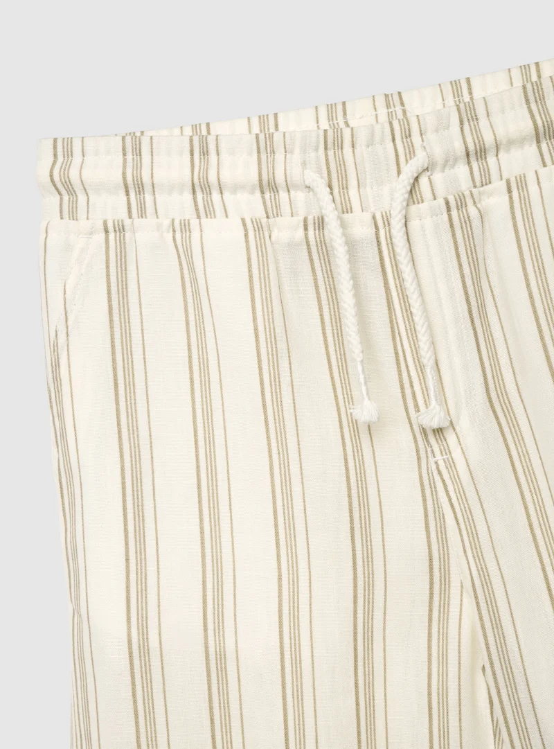 Pantaloncini jogger a righe con coulisse