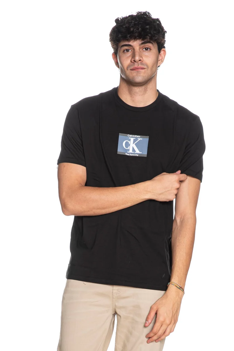 T Shirt Calvin Klein 30 S Esp Ck Da Uomo Nera