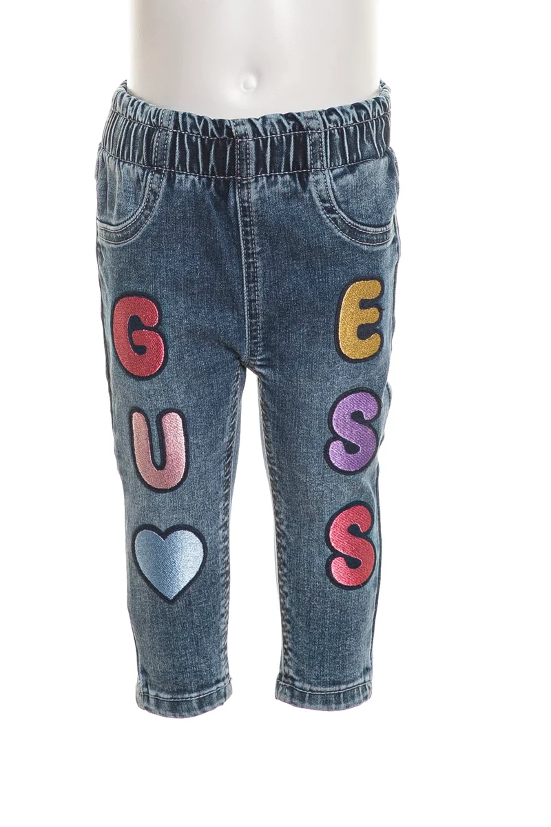 Jeans Guess Rigid Cg Fashion Fit Da Bambina Denim Blu Medio