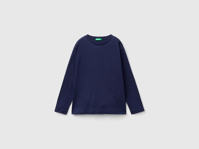T-shirt girocollo in cotone bio